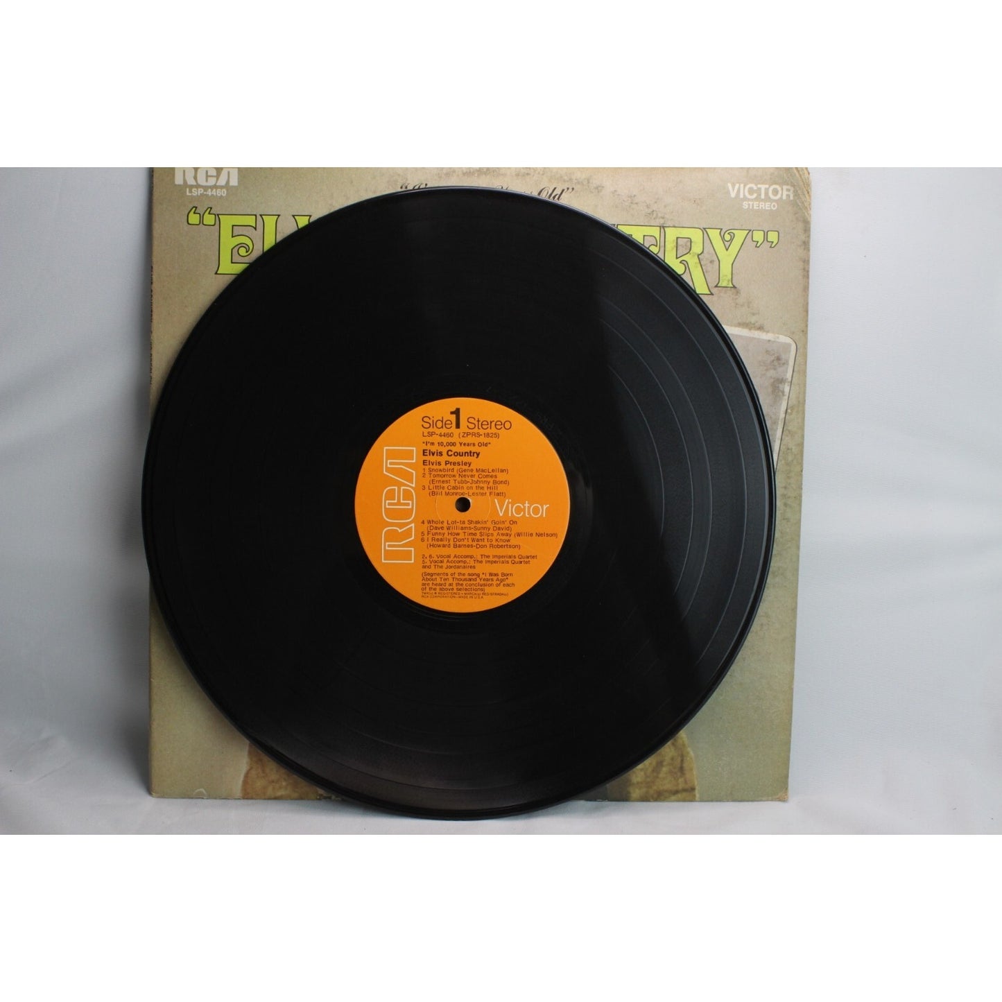 Elvis Presley Elvis Country I'm 10,000 Years Old Vinyl Record Tested Used