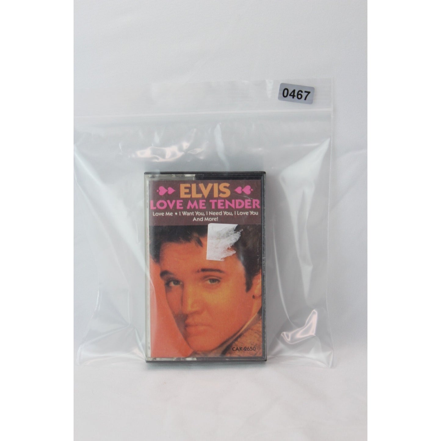 Elvis Presley Love Me Tender Cassette Tape Tested Music Used