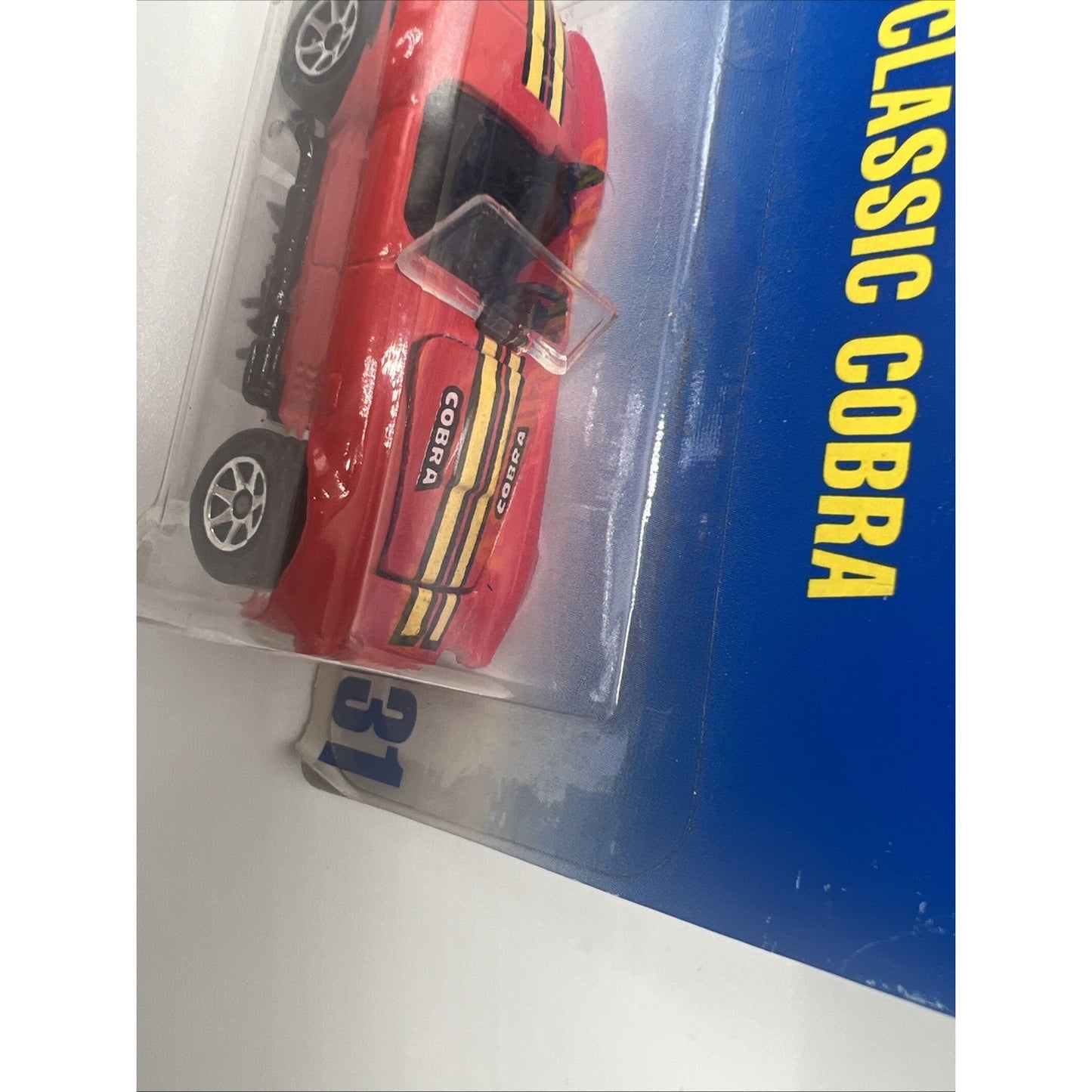 Hot Wheels Classic Cobra #31 Convertible Red 1990 Collectors Series Metal Base