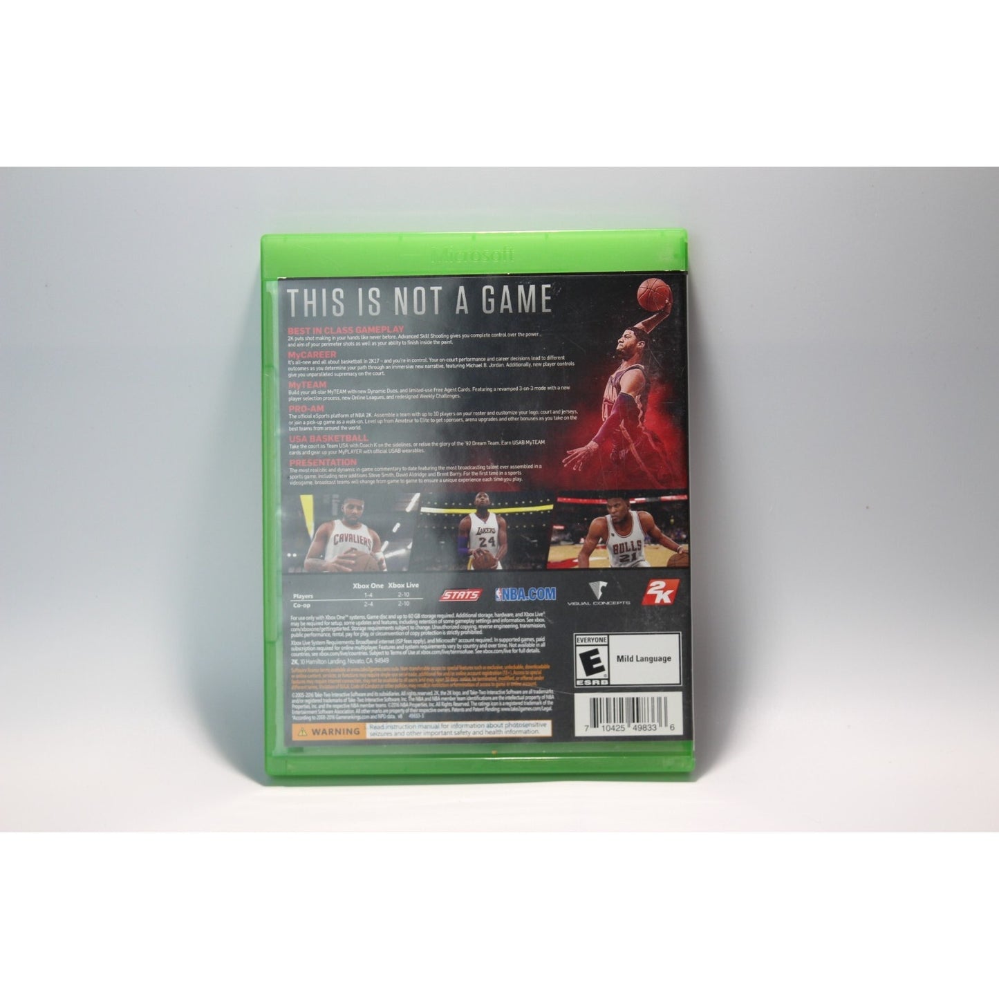 NBA 2K17 Xbox One Tested Video Game Used Basketball Sports Game