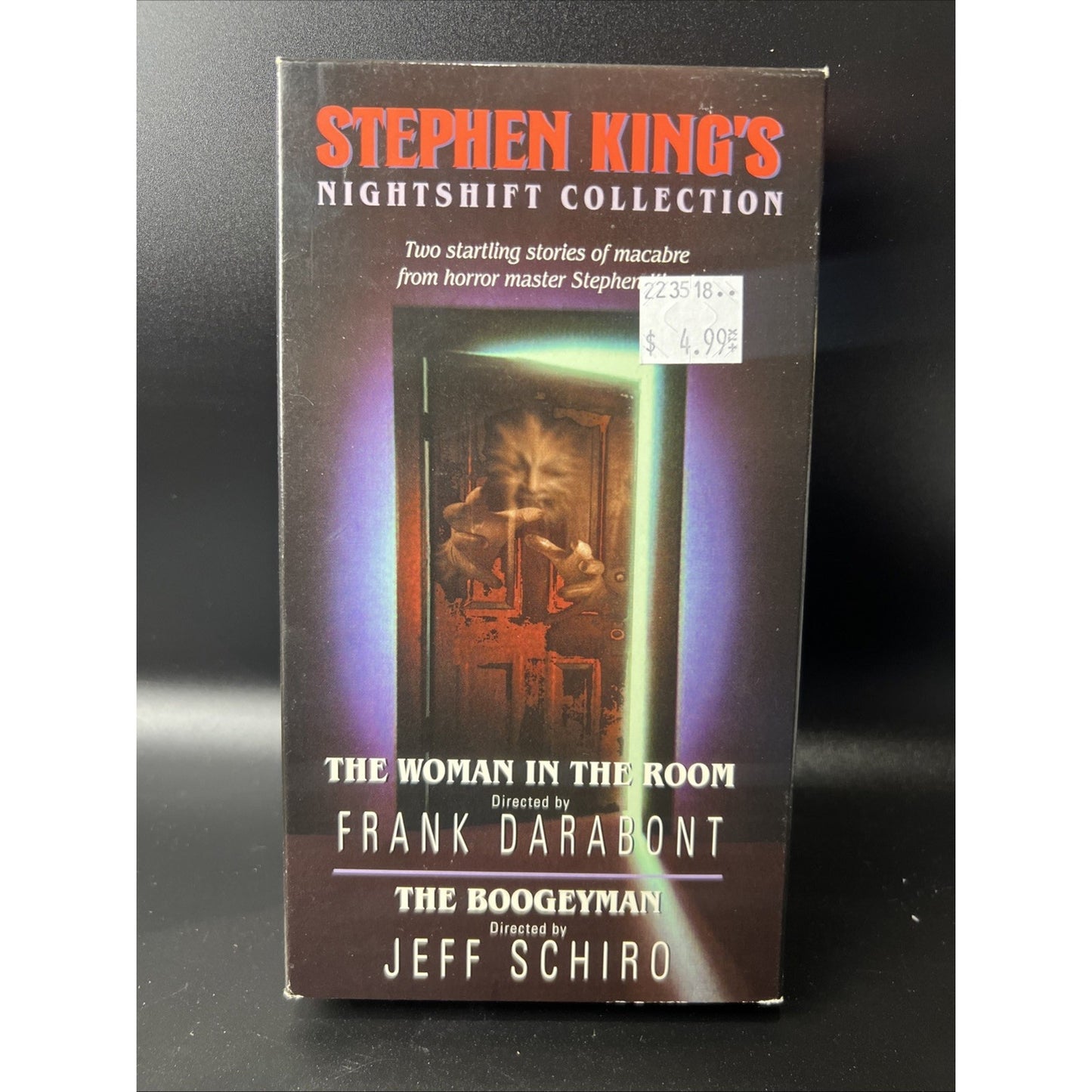 Stephen Kings Nightshift Collection The Woman in the Room The Boogeyman VHS
