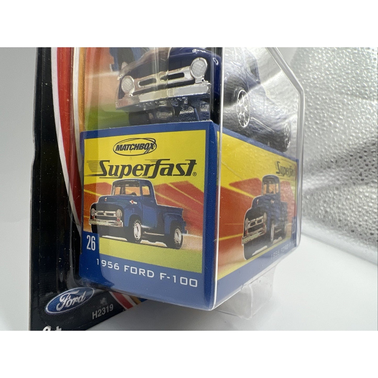 Matchbox 35th Superfast 1956 Ford F-100 2004 Mattel Blue Toy Truck #26 Die Cast