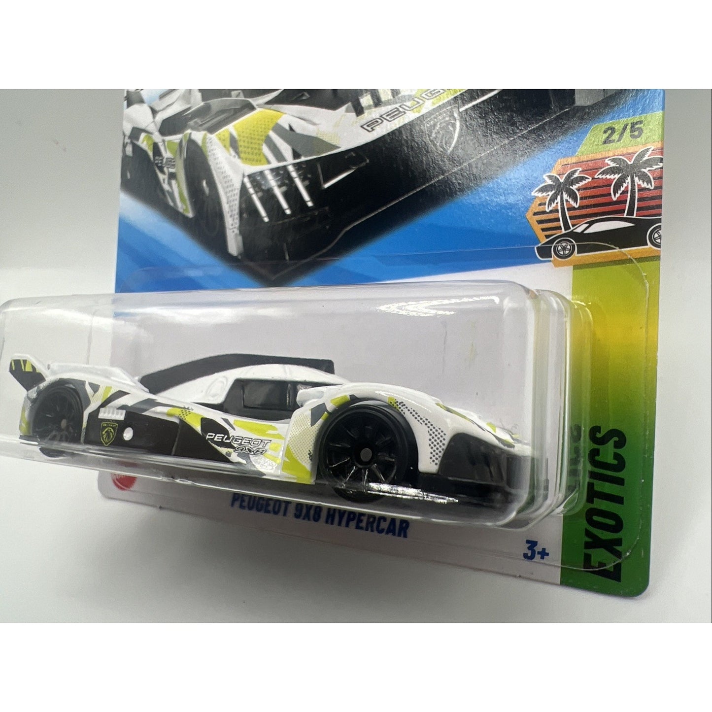 Hot Wheels 2025 Case M PEUGEOT 9X8 HYPERCAR U.S. Card In Hand Supercar Track Car