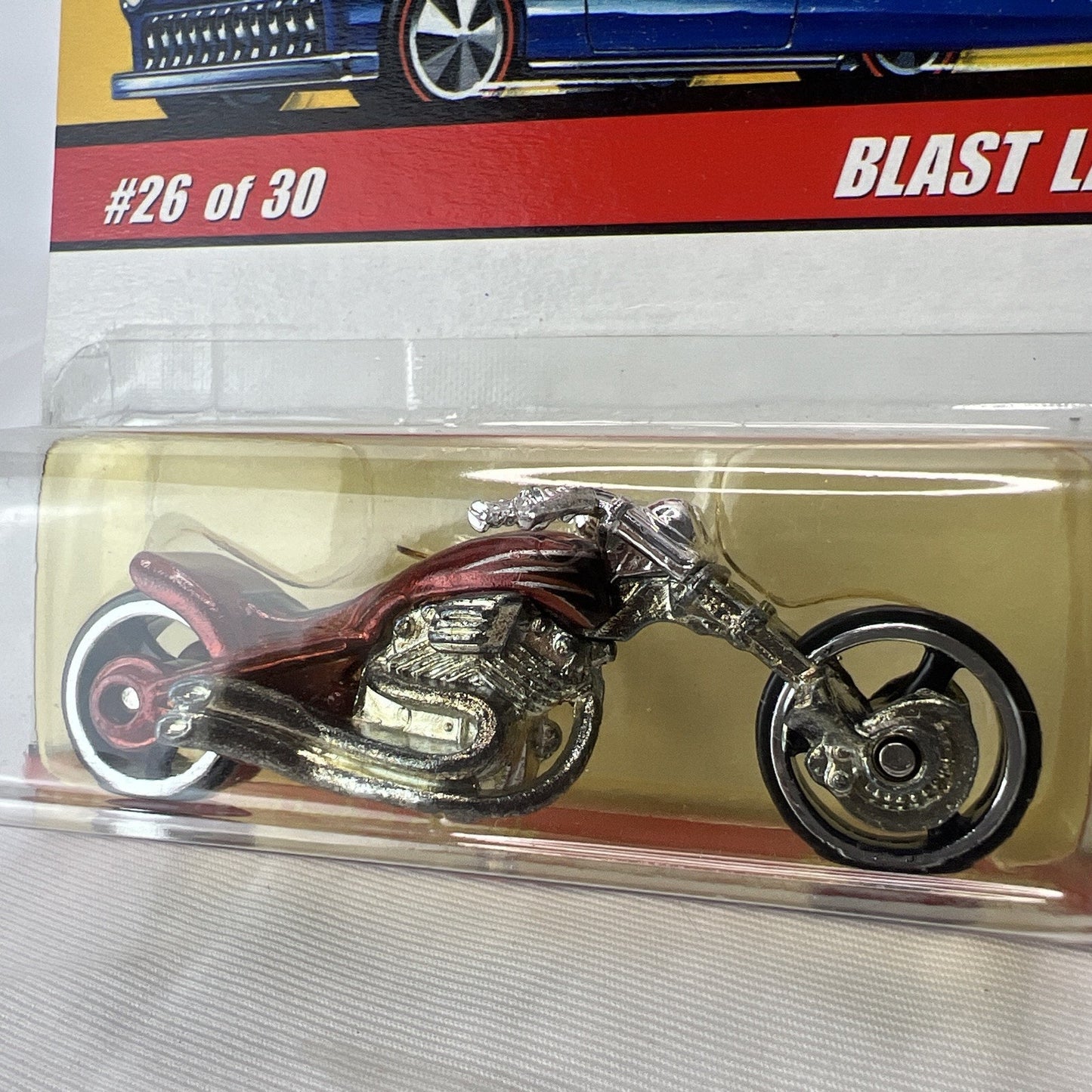Hot Wheels Classics Series 2 Blast Lane #26 Of 30 Red Orange Rare color Die cast