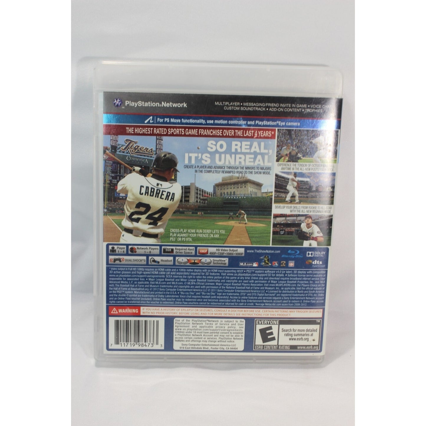 MLB 13 The Show PlayStation 3 PS3 Tested Video Game Used Baseball Sports Game