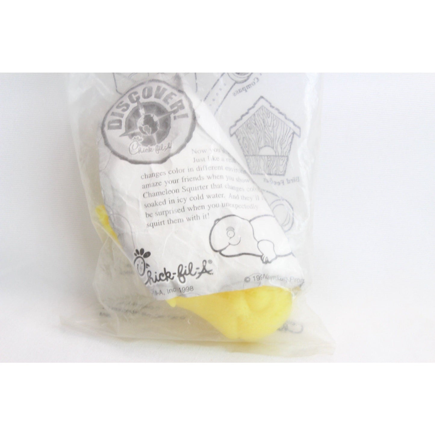 Chick fil a Toy Discover Nature Color Changing Chameleon 1998 Sealed New