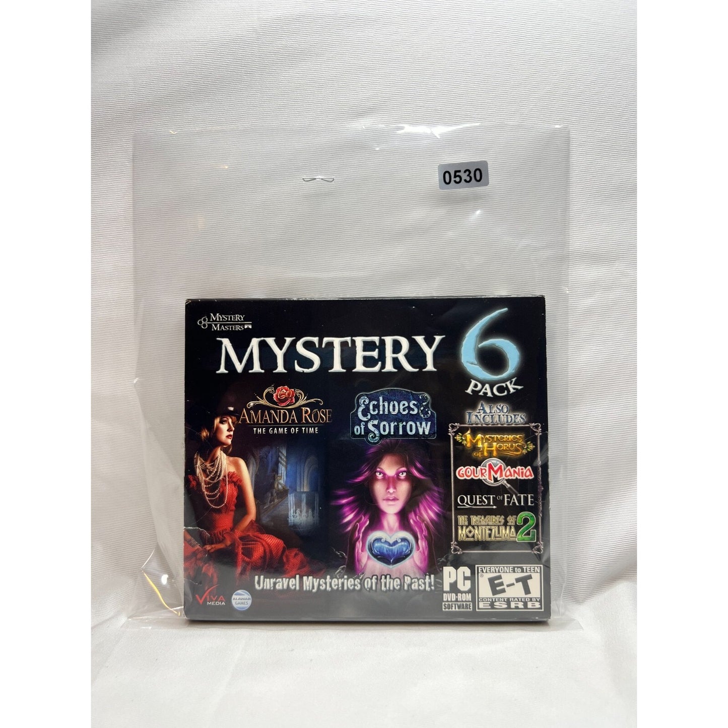 Mystery 6 Pack Amanda Rose Echoes of Sorrow Quest of Fate PC Game Used