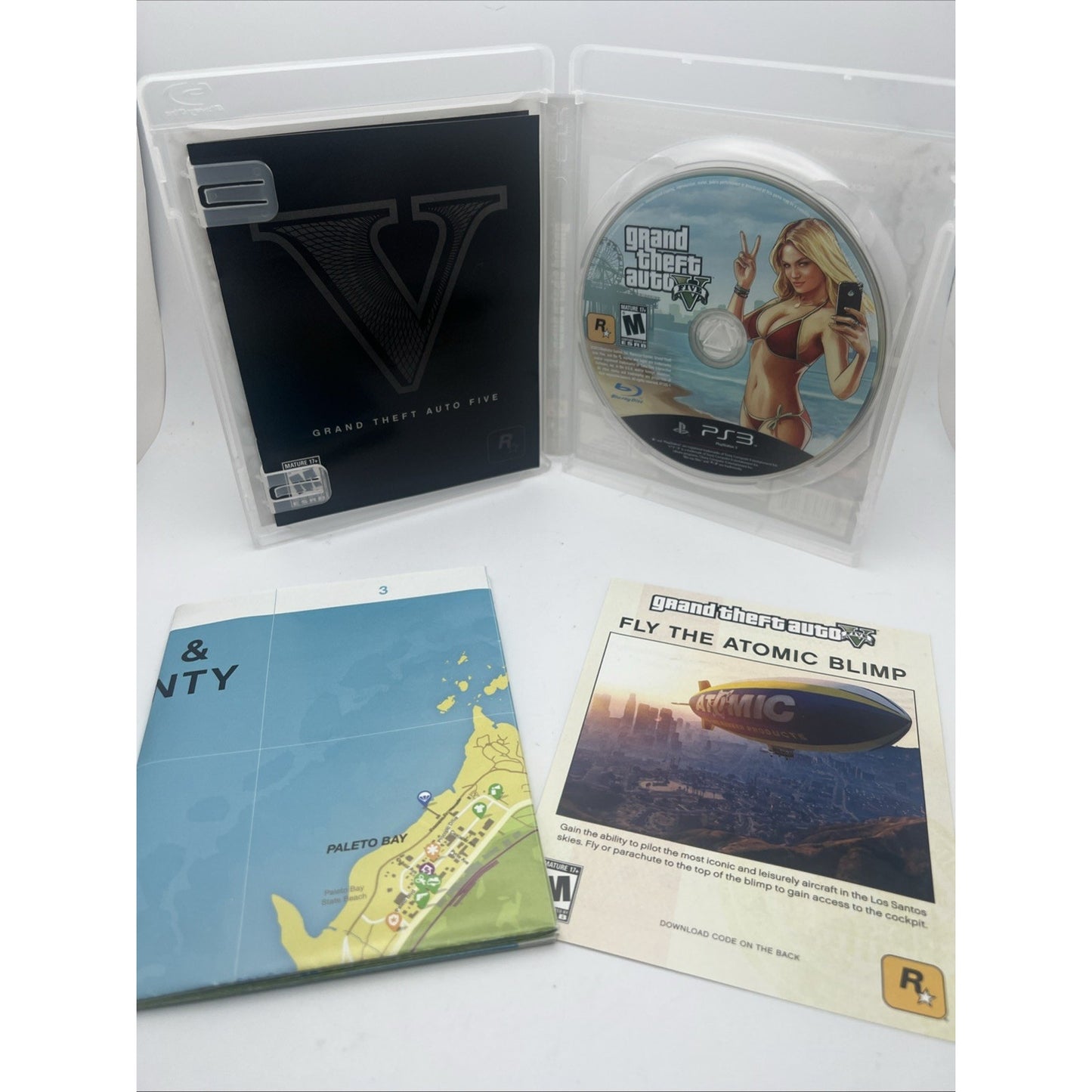 Grand Theft Auto V 5 PlayStation 3 Ps3 GTA 2013 Complete Video Game With Inserts
