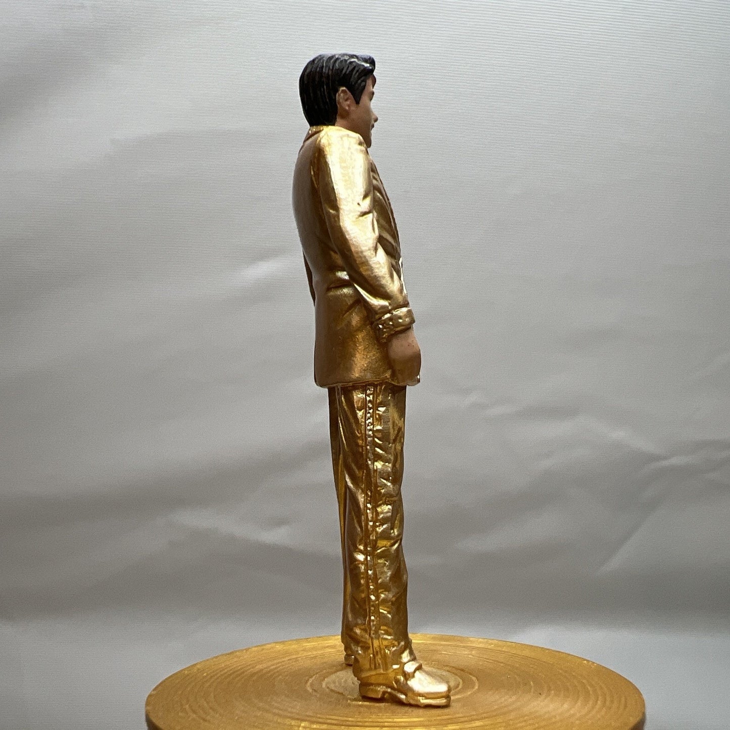 Elvis Presley Gold Mini Figure 3 Inch Ultra Rare Display Piece Mr Hollywood