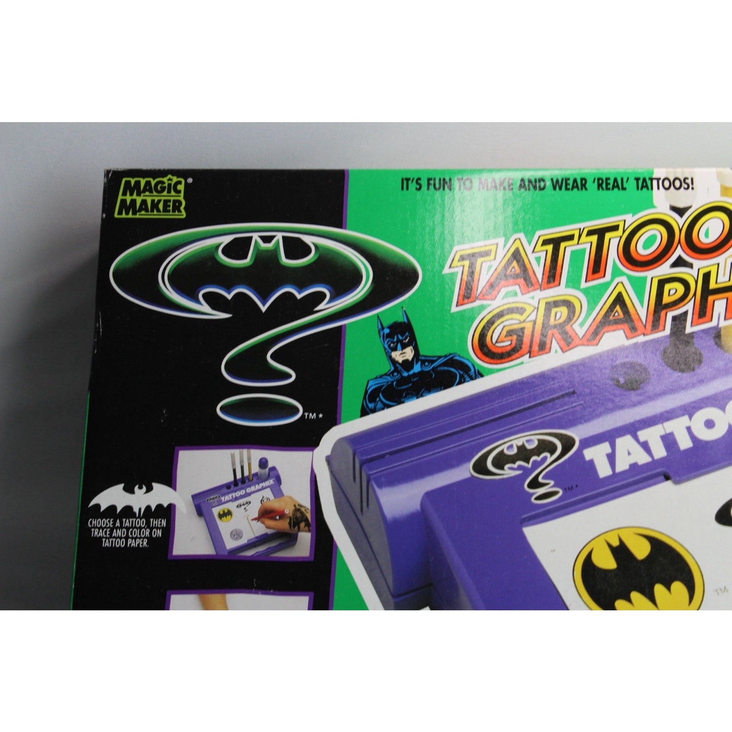 DC Batman Forever Tattoo Graphix 1995 Magic Maker Temporary Sticker Brand New