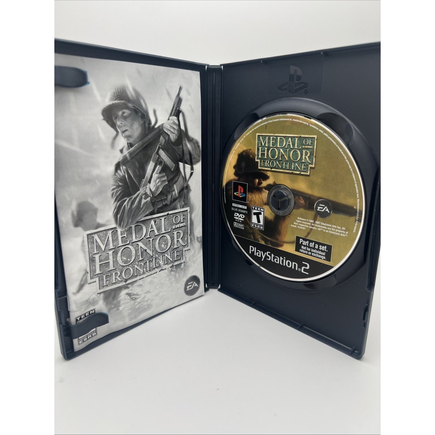 Medal of Honor Frontline PS2 PlayStation 2 War Video Game Complete With Manual