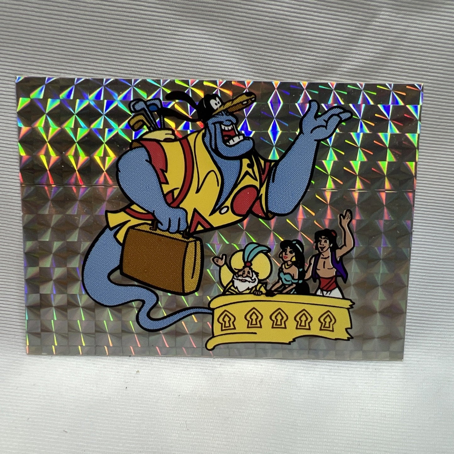 Disney Aladdin Jasmine Vending Machine Sticker Prism 1990's Vintage Rare