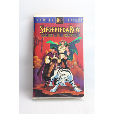 Siegfried & Roy - Masters of the Impossible (VHS, 1996) Used Tiger Cartoon