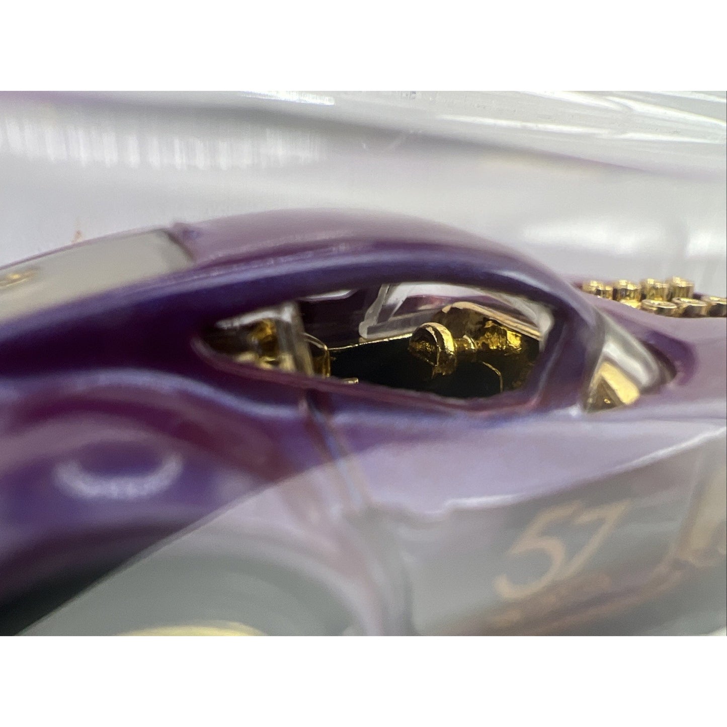 Hot Wheels 57th Anniversary Muscle And Blown #5 Purple Gold Race Car Model