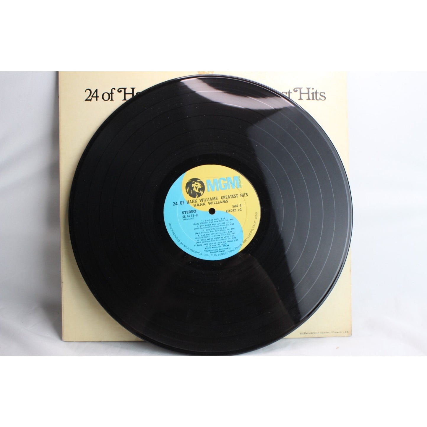 Hank Williams 24 of His Greatest Hits Vinyl Record Tested Used