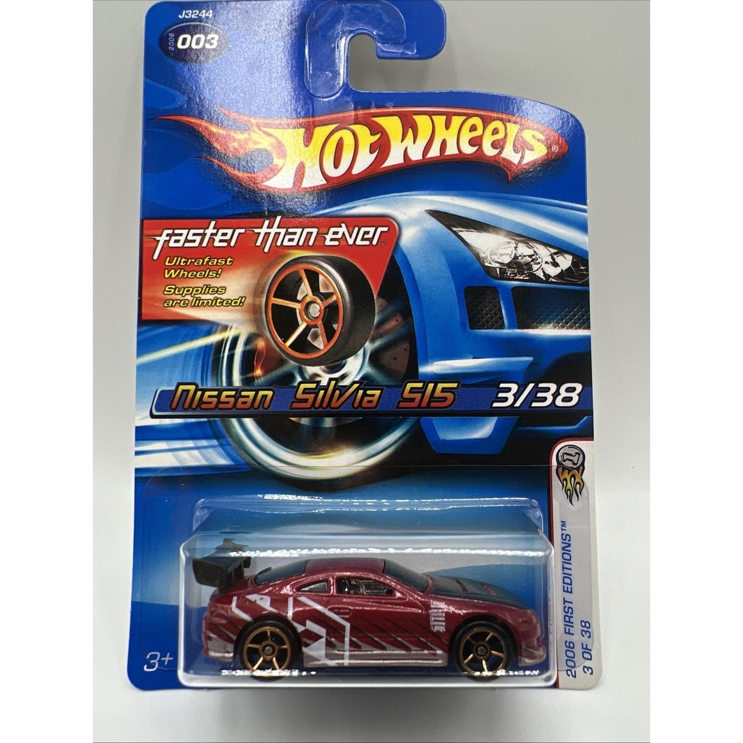 Hot Wheels 2006 First Editions Faster Than Ever Nissan Silvia S15 #3/38 Die Cast