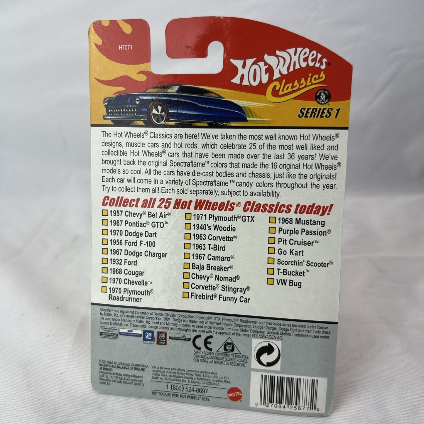 Hot Wheels Classics Series 1 1932 Ford Blue H7071 Rare Hot Rod New