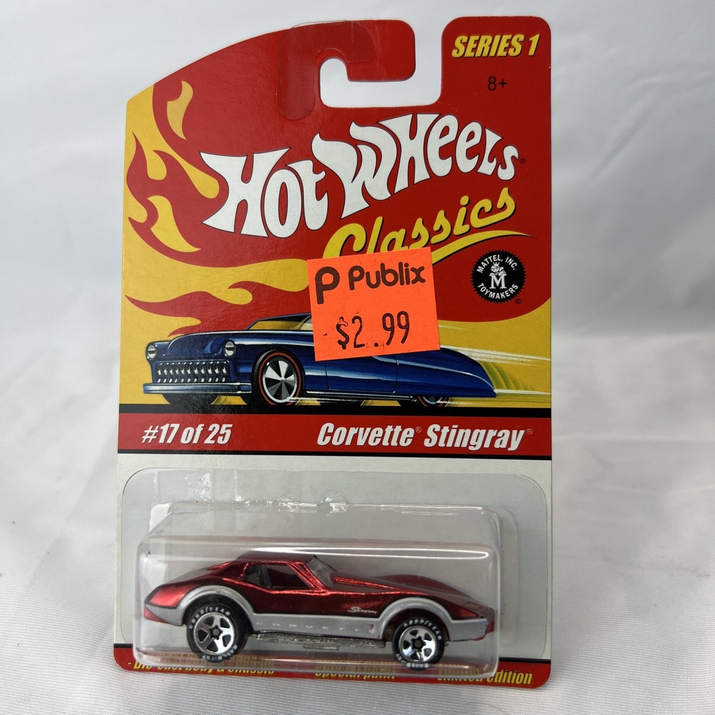 2004 Hot Wheels Classics Series 1 17/25 Corvette Stingray Red Rare Color