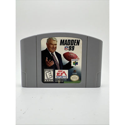 Madden NFL 99 N64 Video Game Nintendo 64, 1998 Used Football Game