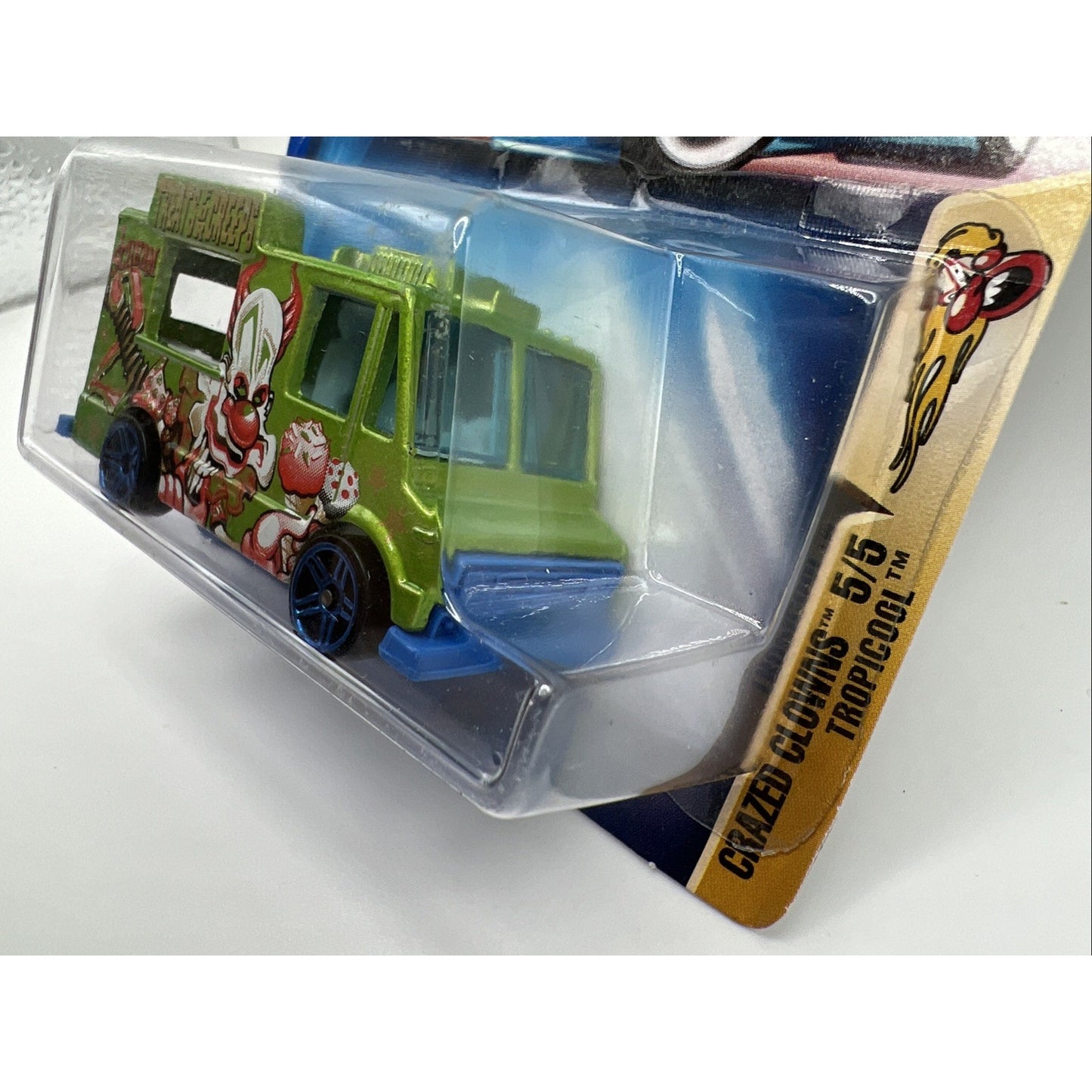 2003 Hot Wheels #99 Crazed Clowns 5/5 Tropicool Green Blue Pr5 Spoke Wheels