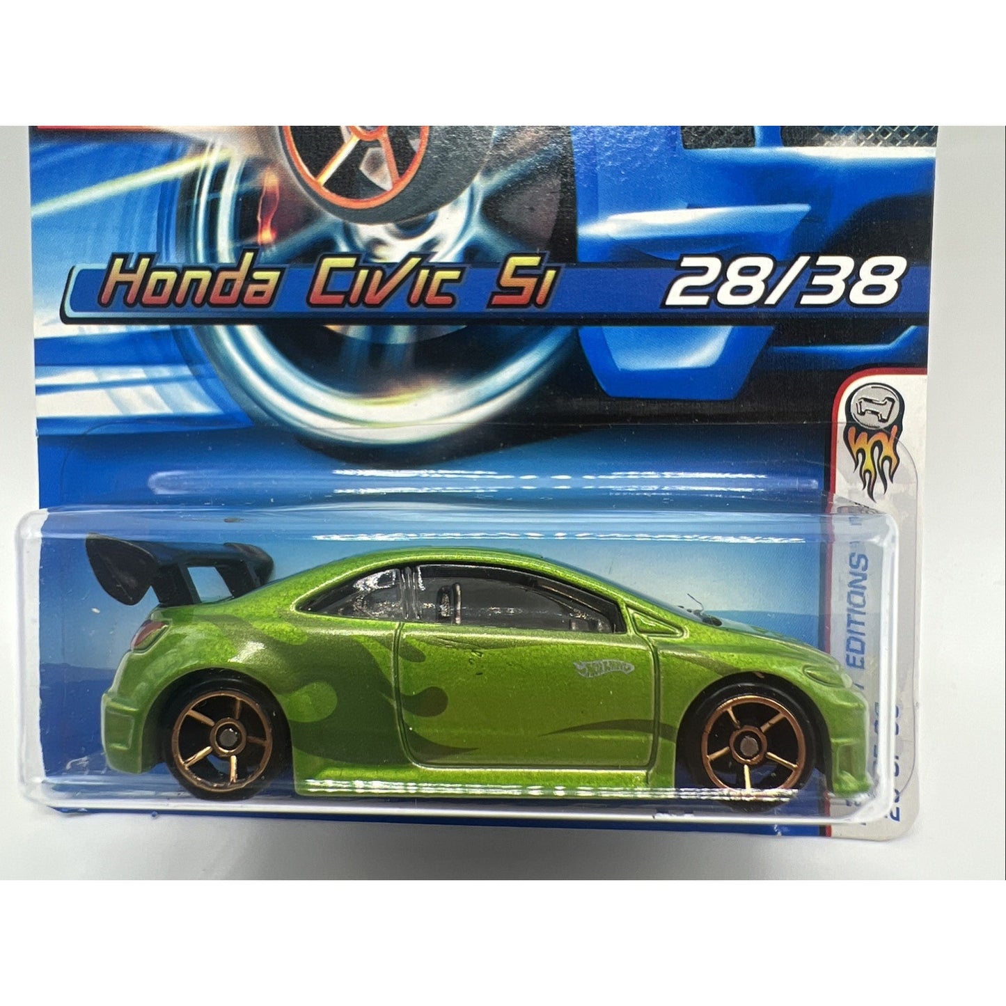 Hot Wheels 2006 First Editions #28/38 Green Honda Civic Si JDM Ultrafast Wheels