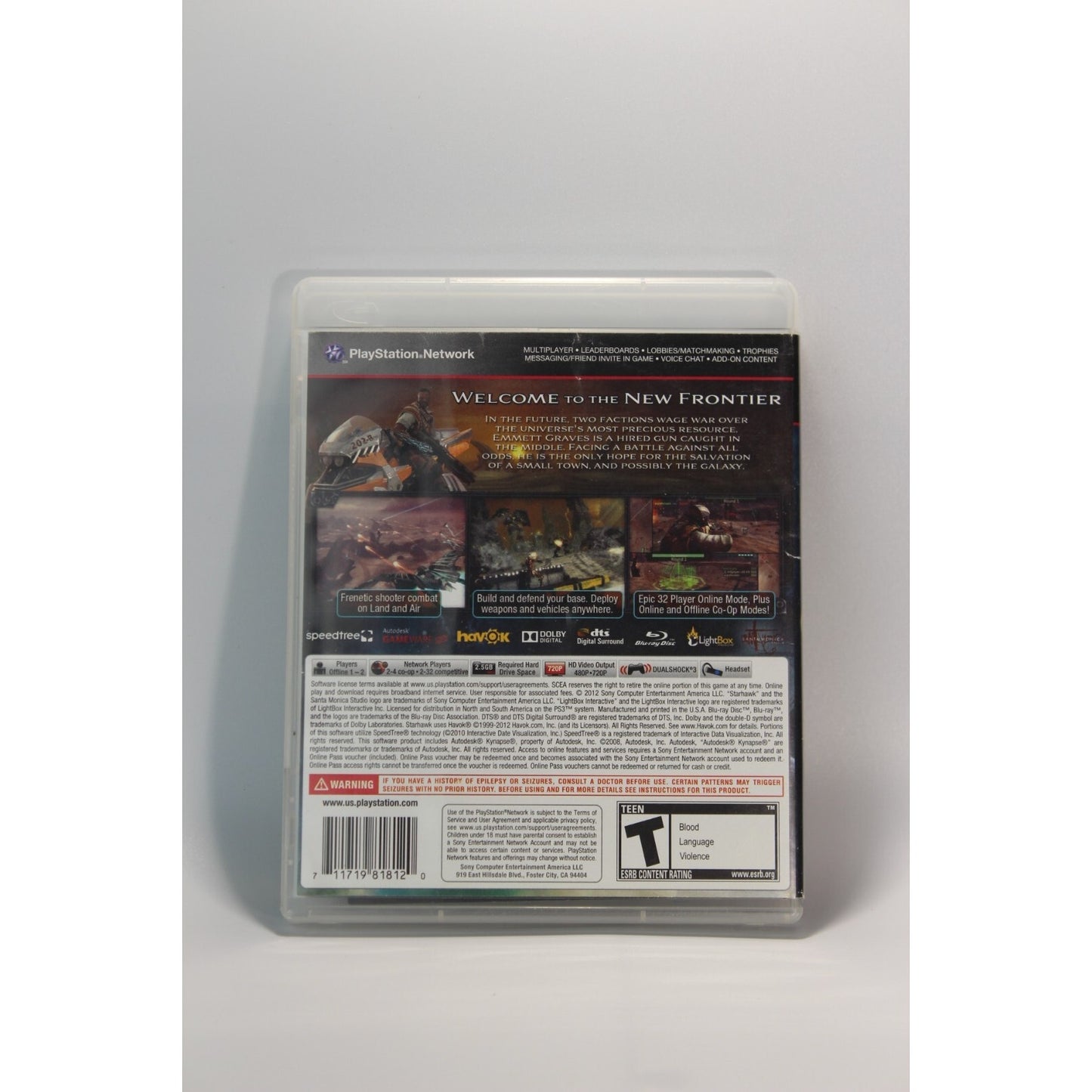 Starhawk PlayStation 3 PS3 Tested Video Game Used Sci-Fi Shooter Game