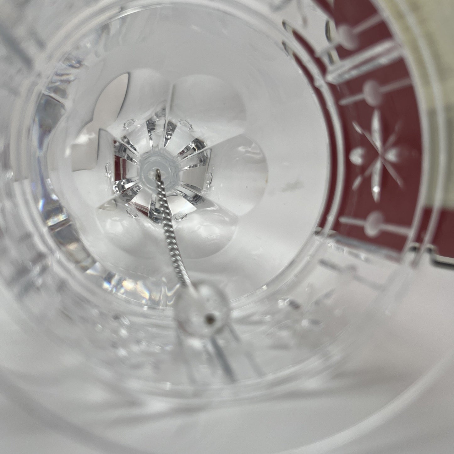 Mikasa Crystal Holiday Rhapsody Bell Slovenia Christmas Lead Hand Ring Rare Find