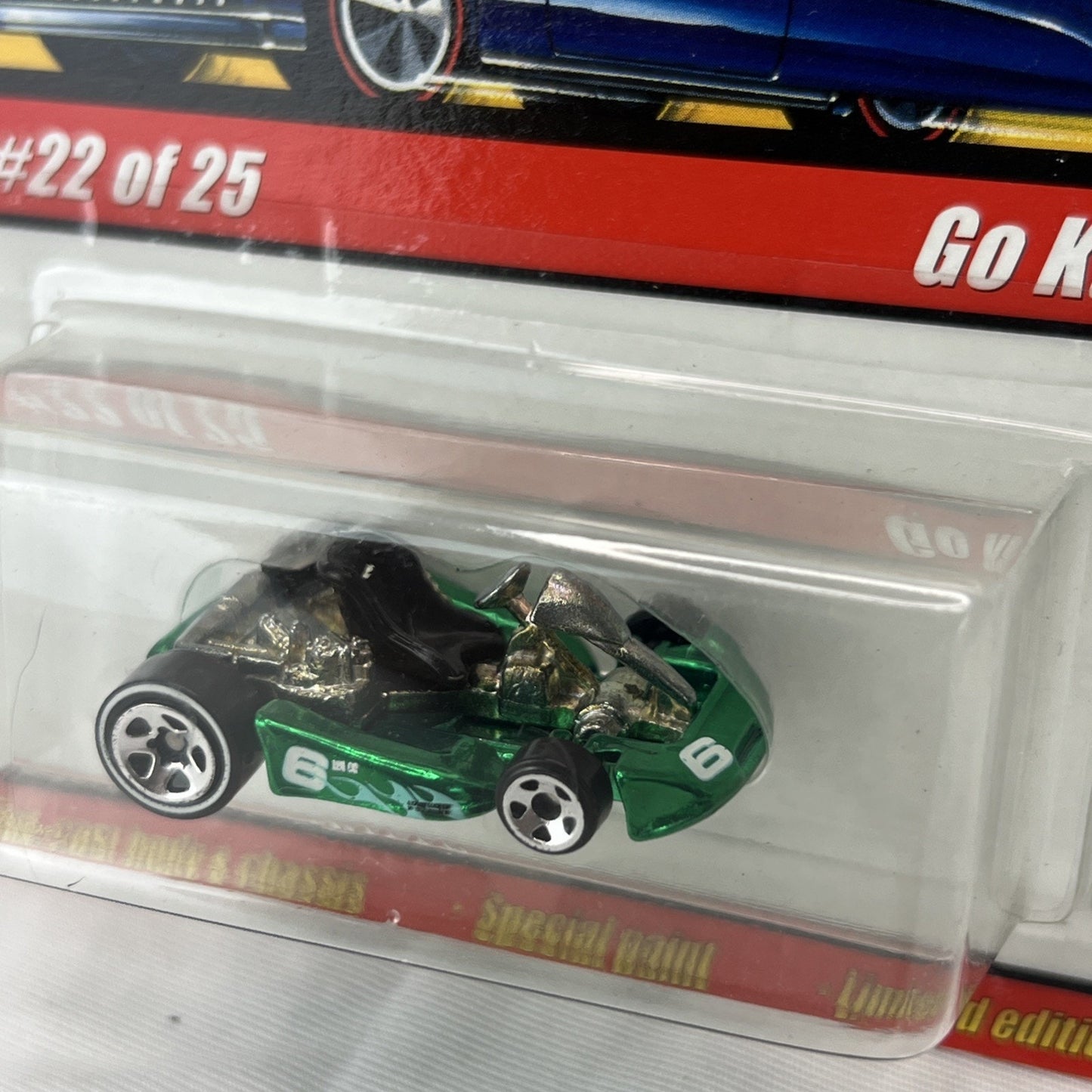 Hot Wheels Go Kart Car Classics Car #22 of 25 Series 1 Green Flames Die Cast