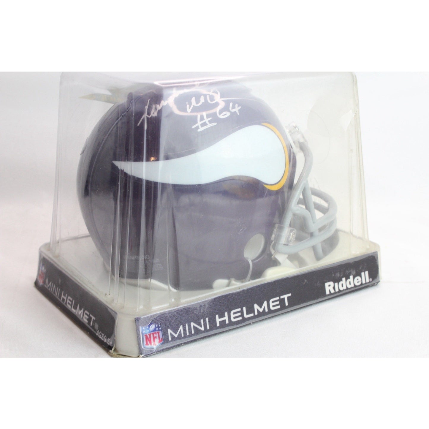 Minnesota Vikings NFL Riddell Mini Helmet Signed Autograph Randall McDonald #64