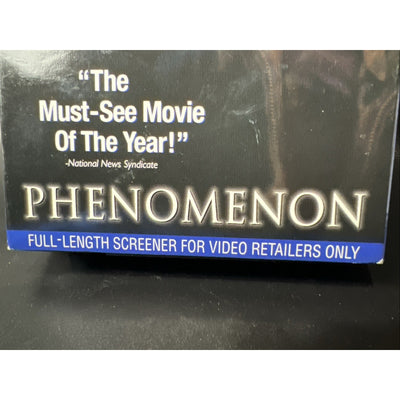 Phenomenon (VHS, 1997) Tape & sleeve Full Length Screener Screening Not For Sale