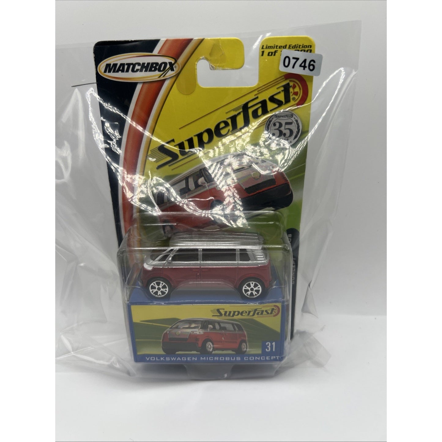 Matchbox 35th Anniversary Superfast #31 Volkswagen Micro Bus 1/64 Diecast BX38