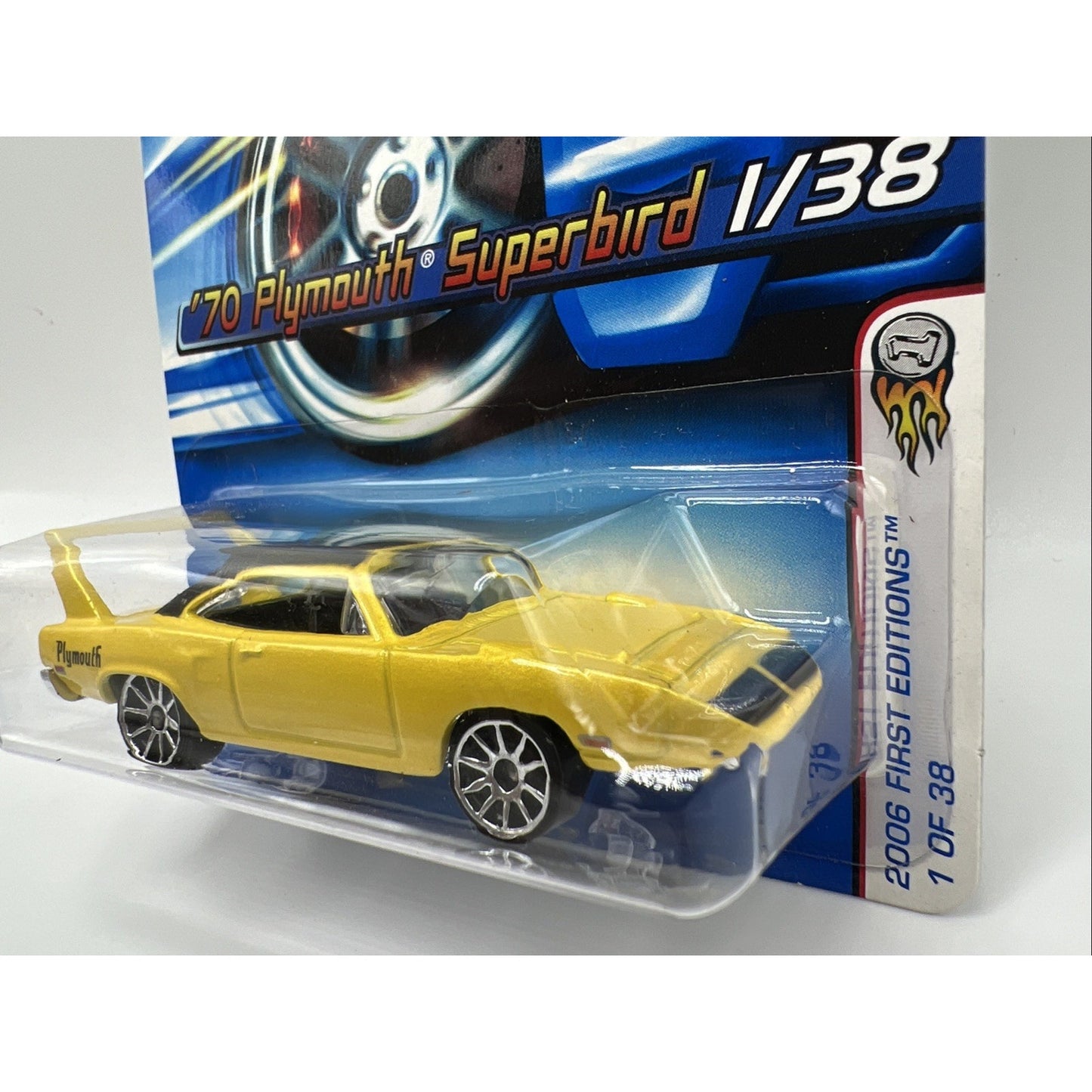 1970 Plymouth Superbird 1/38 Hot Wheels Car Original Packaging 2006 Collection