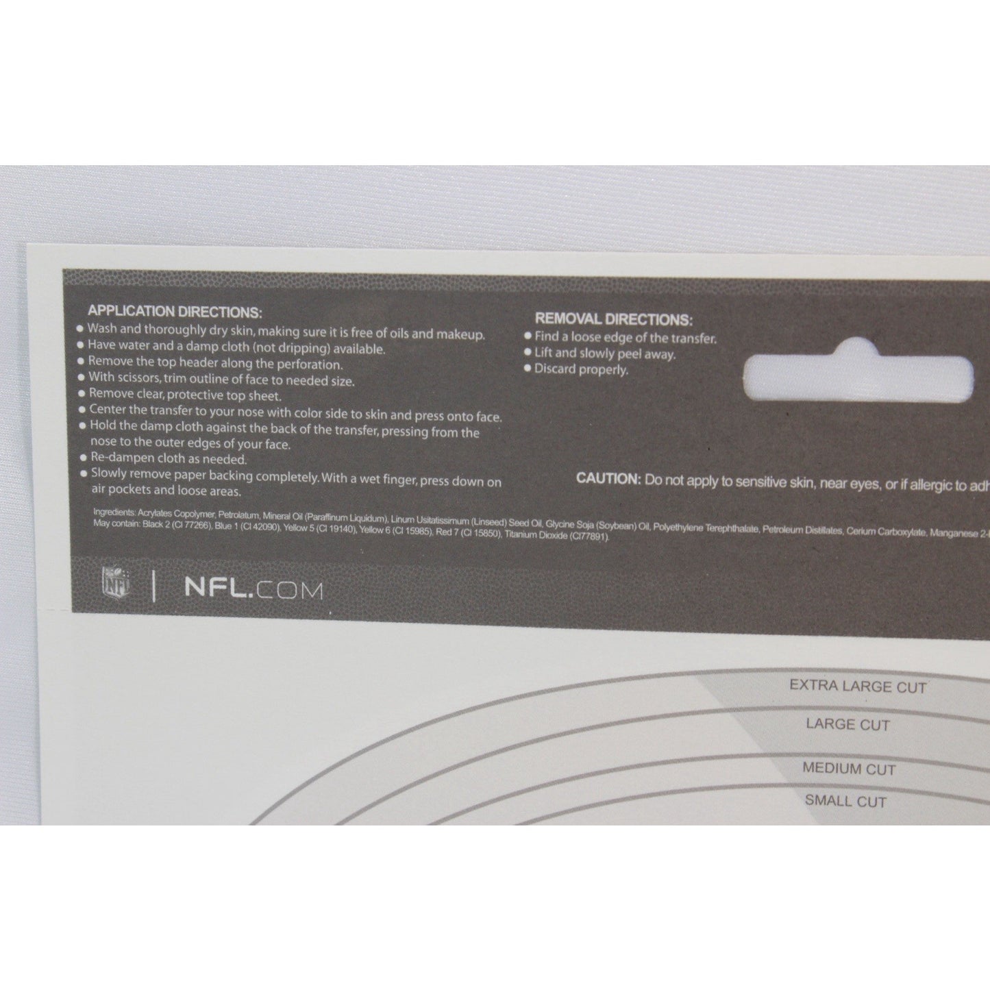 Wisconsin Green Bay Packers Game Day Face Temporary Tattoo NFL Football Fan