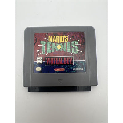 Mario's Tennis Nintendo Virtual Boy 1995 Virtualboy Video Game Used Tested Mario