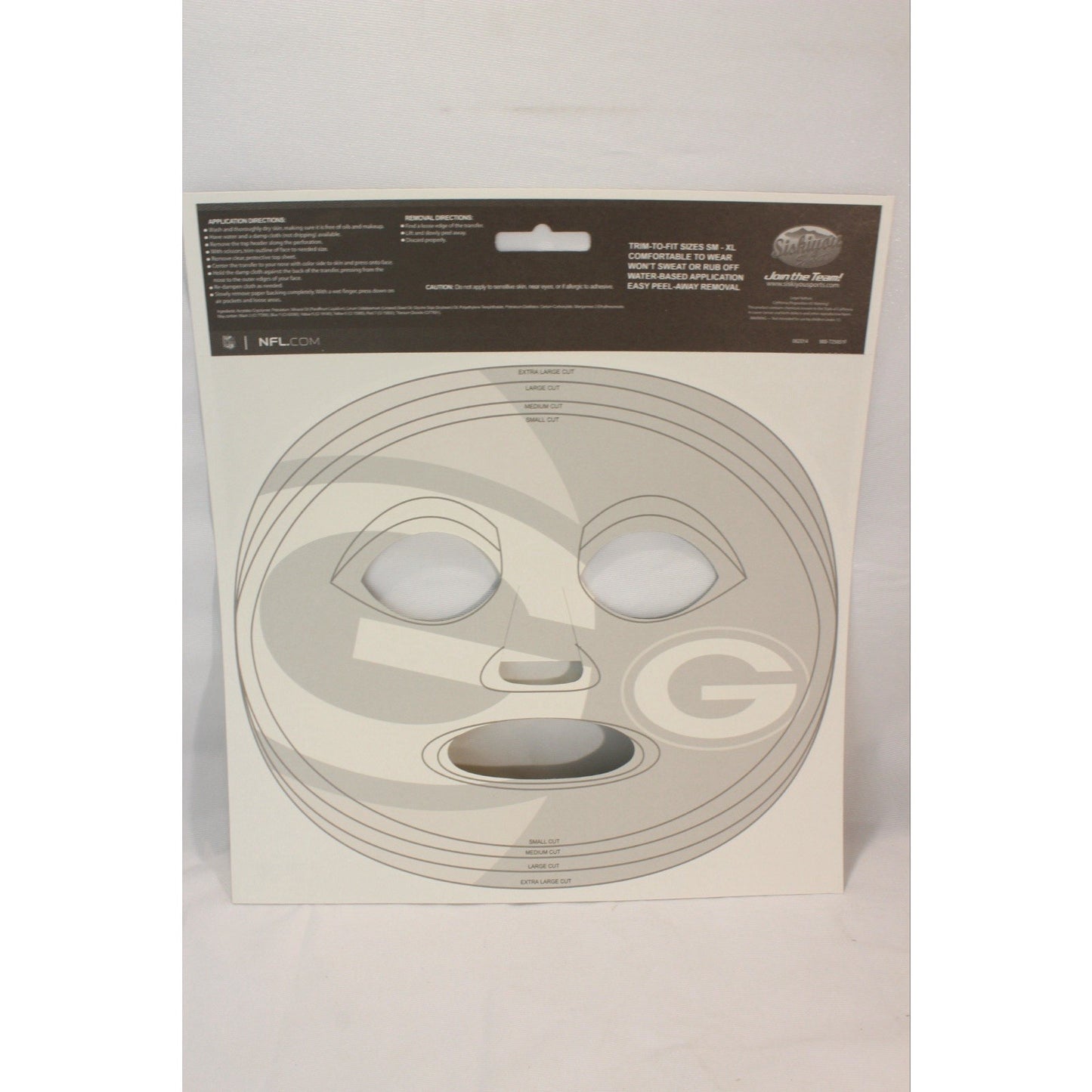 Wisconsin Green Bay Packers Game Day Face Temporary Tattoo NFL Football Fan