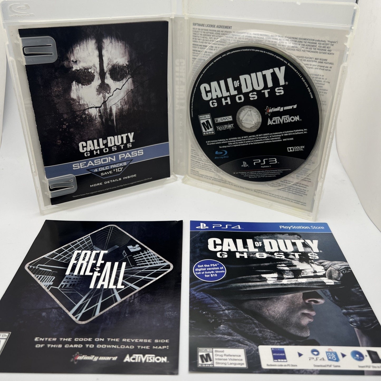 Call of Duty: Ghosts (Sony PlayStation 3 PS3, 2013) Used Video Game W/ Inserts