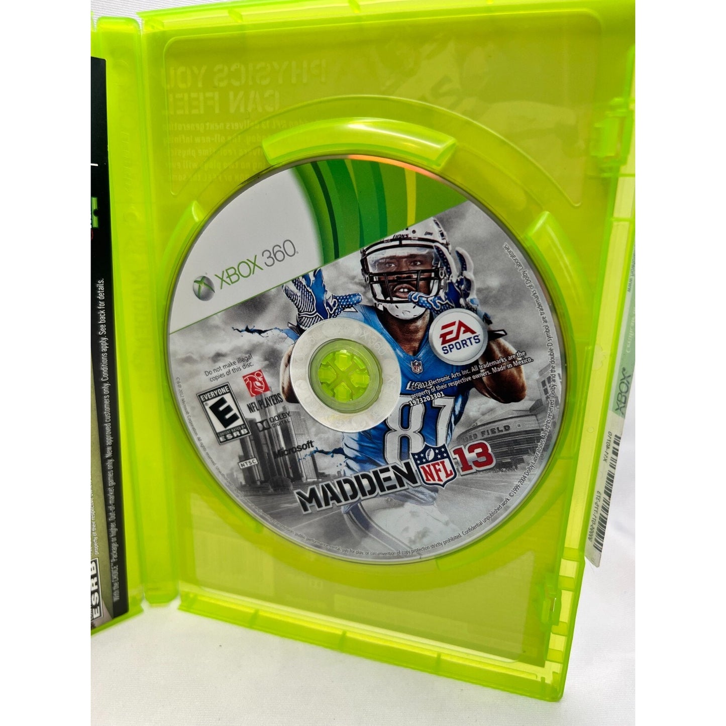 Madden NFL 13 Xbox 360 Tested Video Game Used