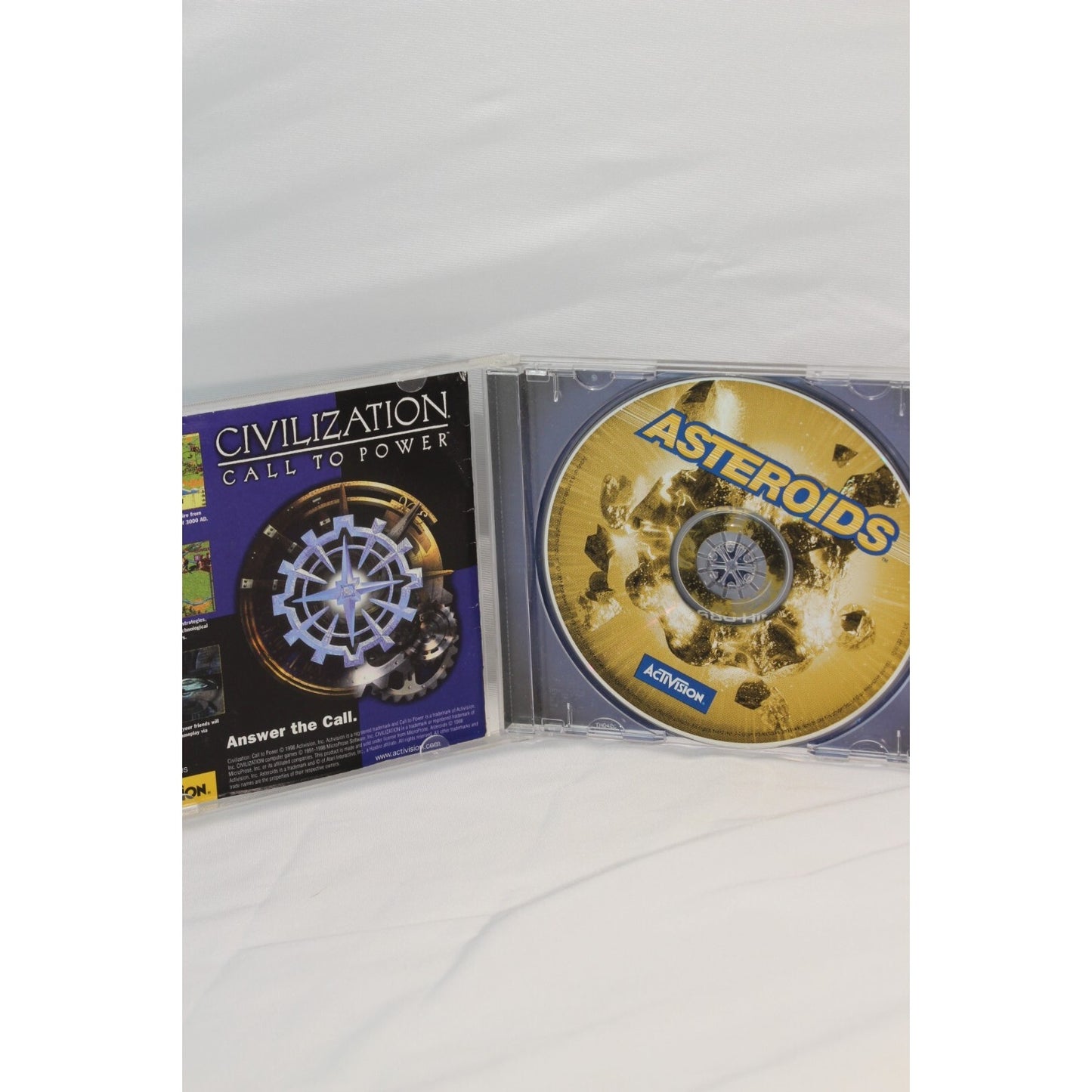 Asteroids PC CD-ROM Activision Tested Video Game Used Classic Arcade Shooter