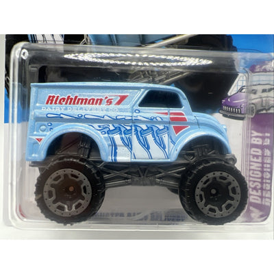 Hot Wheels Monster Dairy Delivery Blue #133 Mainline 2025 Die Cast Truck Van