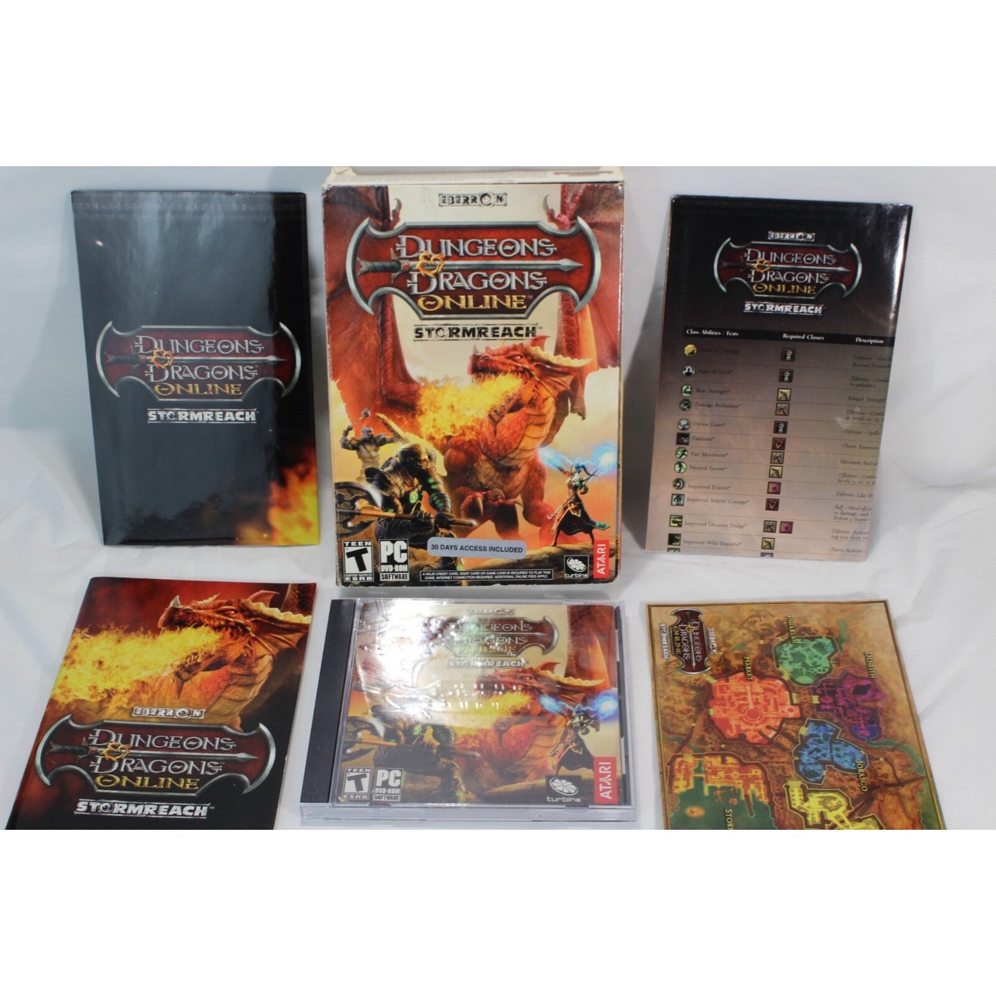 PC Dungeons and Dragons Online Stormreach Used Tested Video Game RPG MMO Fantasy