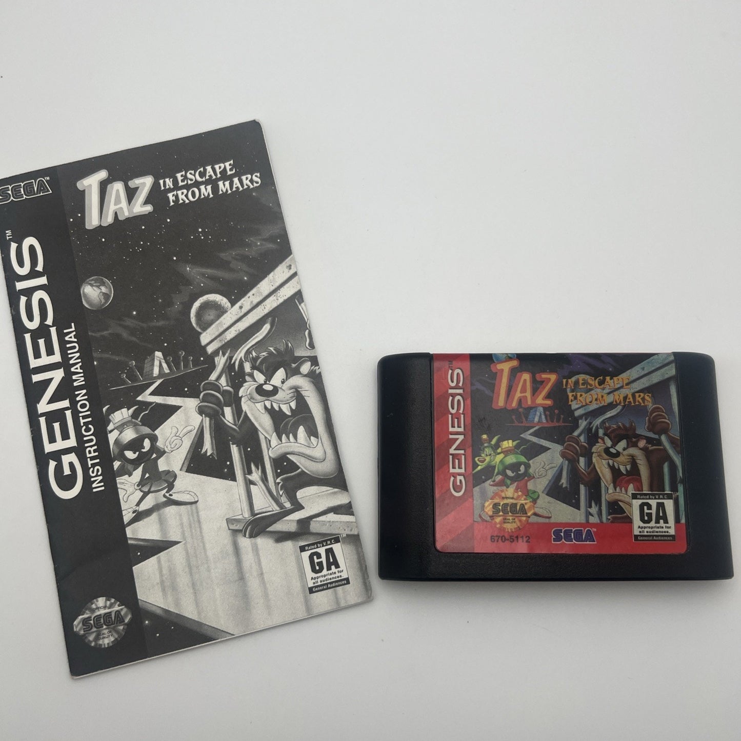 Taz In Escape From Mars Sega Genesis 1994 Video Game Tested Looney Tunes