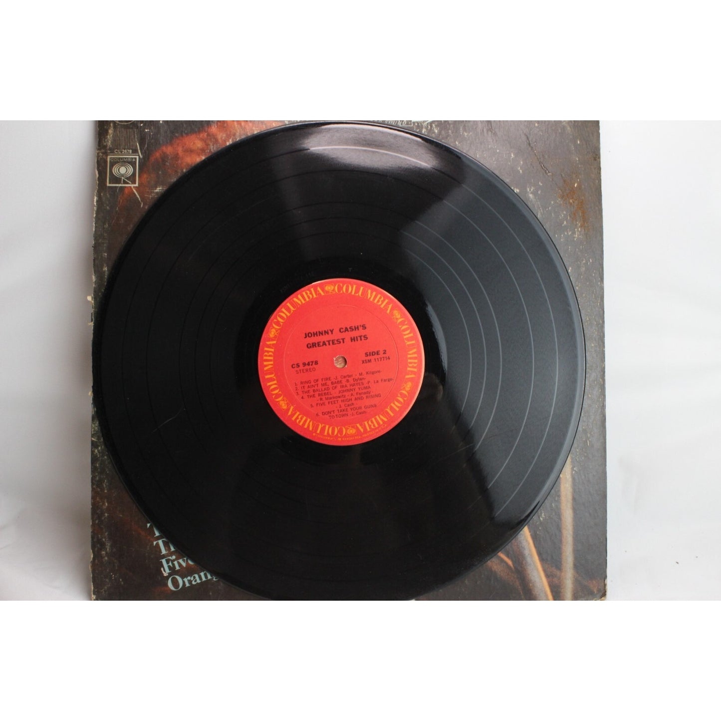 Johnny Cash Greatest Hits Volume 1 Vinyl Record Tested Used