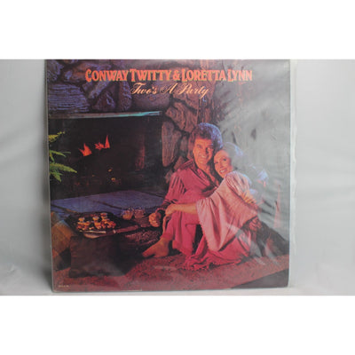 Conway Twitty Loretta Lynn Two's A Party Vinyl Record Tested Used