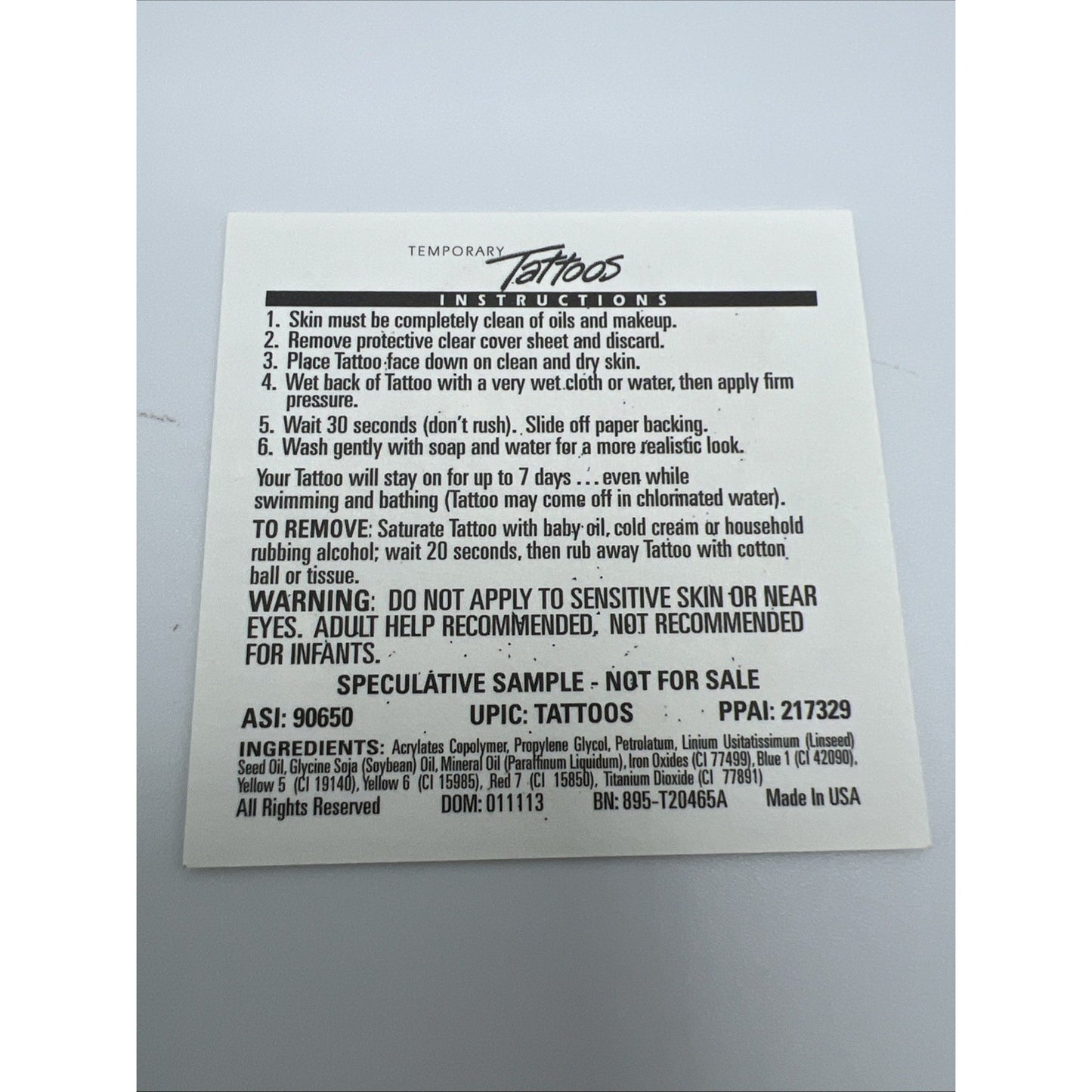 Dallas Mavericks NBA Basketball 10 Count Temporary Tattoos Game Party Team