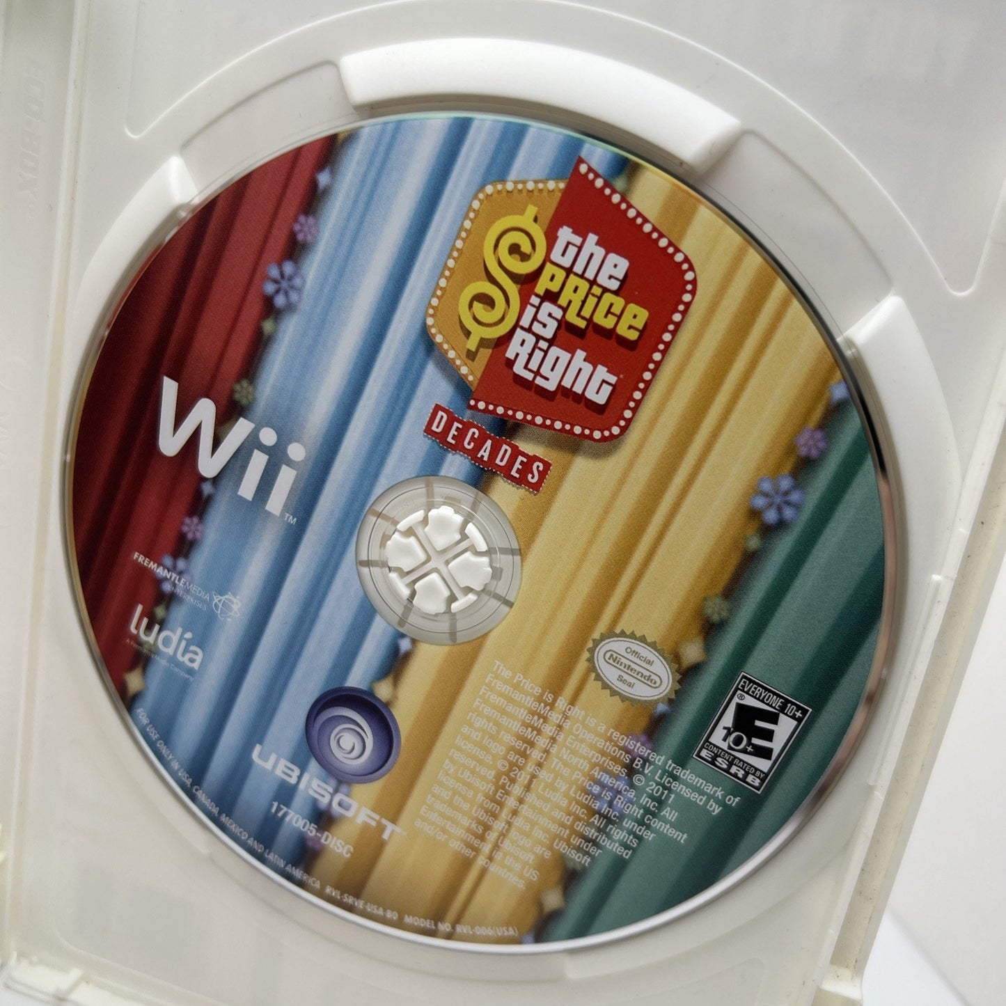 2011 The Price is Right Decades For Nintendo Wii With Case And Manual Used