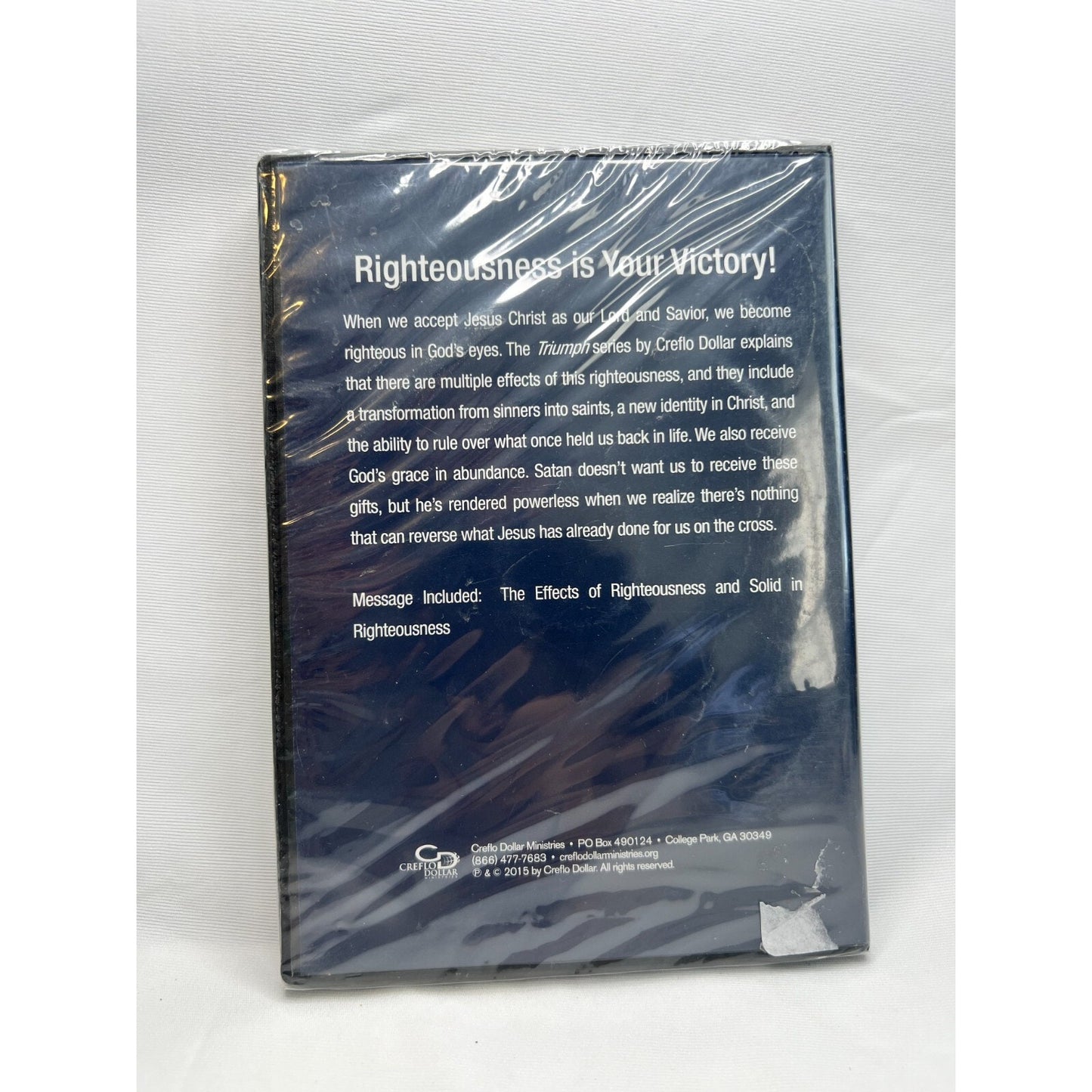 Triumph Righteousness Is The Key To Victory DVD New Sealed Creflo Dollar