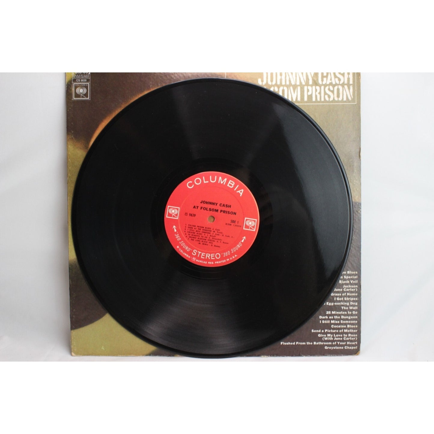 Johnny Cash – At Folsom Prison LP Vinyl Record Used