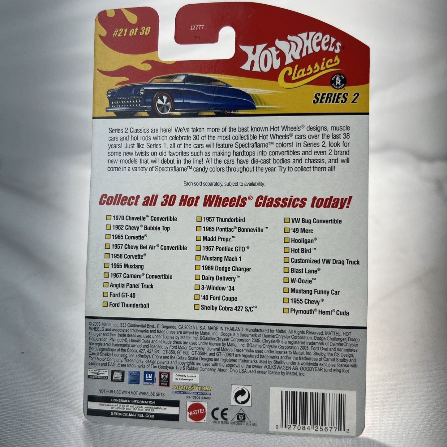 Hot Wheels Classics Series 2 VW Volkswagen Bug Convertible 21/30 Super Rare