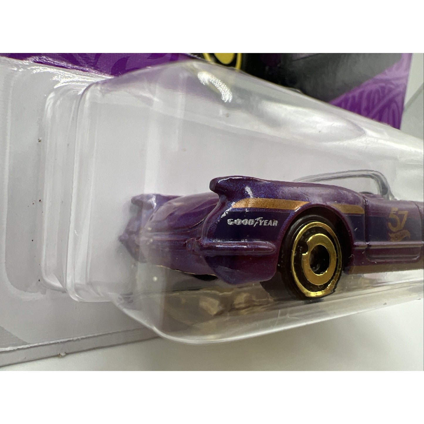 Hot Wheels '55 Corvette Purple #4 4/6 2025 Pearl Chrome 57th Anniversary Gold