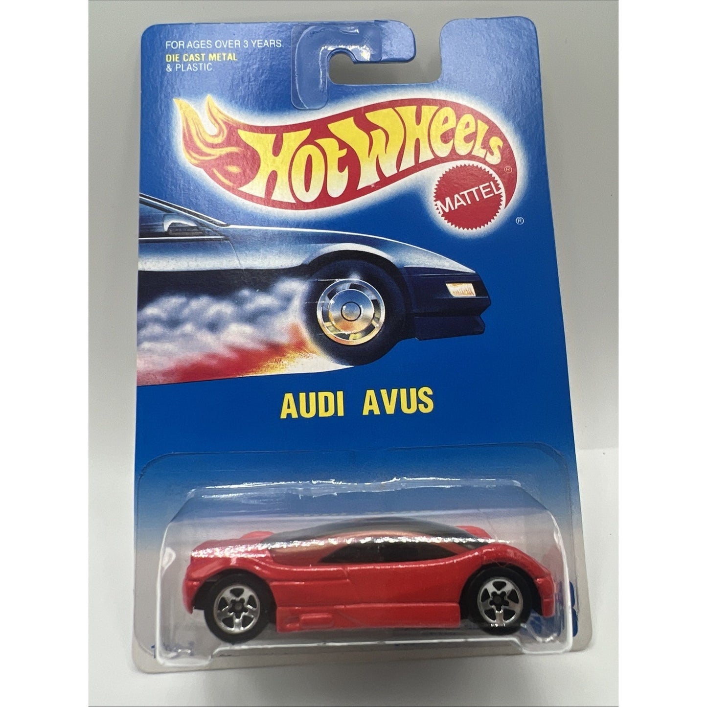 Hot Wheels 1992 Red Audi Avus 5 Spokes Collector 453 Die Cast Car Model